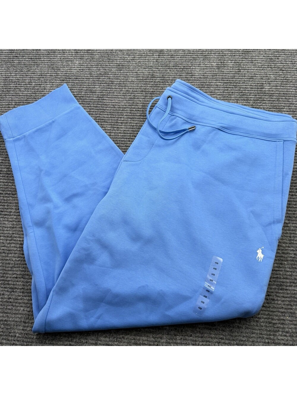 Polo Ralph Lauren Sweatpants Mens Size 4XB Baby Blue Stretch Pony Logo NWOT
